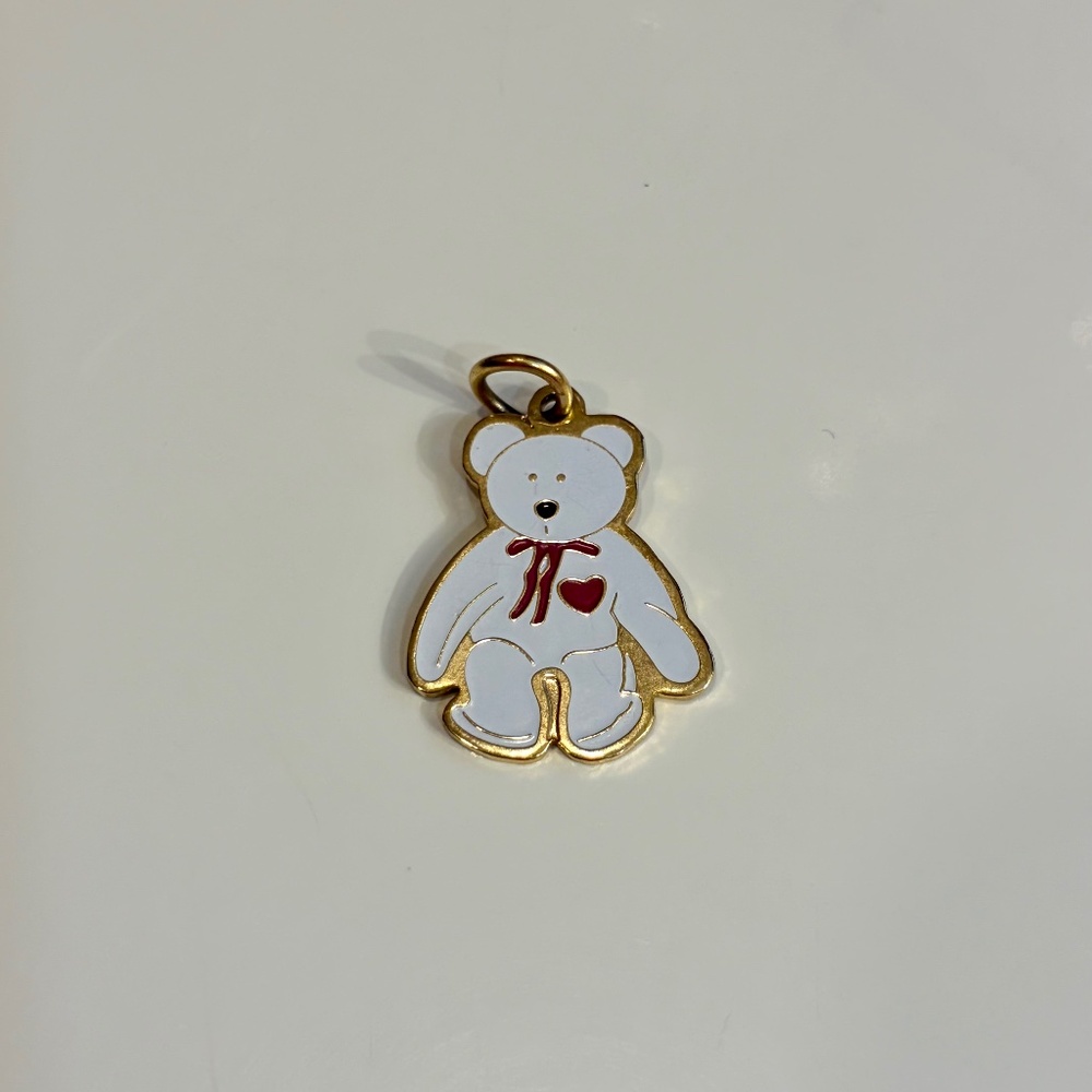 Vintage 90s Beanie Baby TY Valentino Charm Pendant